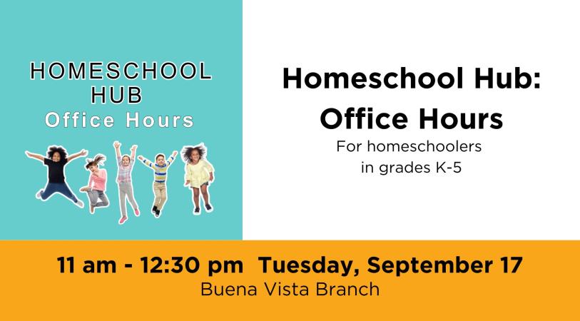 Sept 17 - Homeschool Hub: Office Hours