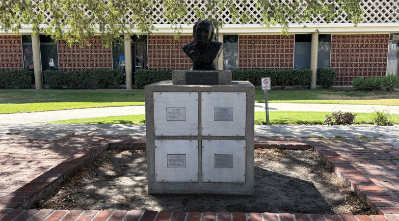 Time Capsule Monument outside Central Library